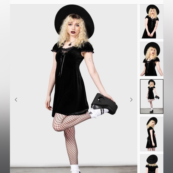 Killstar Dresses & Skirts - Velvet baby doll dress